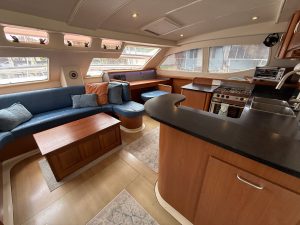 salon, Leopard 46, catamaran for sale