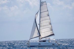 underway, FP 41 Lipari, catamaran for sale