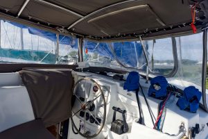 helm, FP 41 Lipari, catamaran for sale