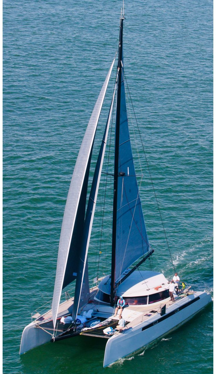 underway, Alibi 54, catamaran for sale