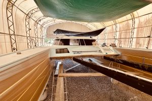 boatyard, Alibi 54, catamaran for sale