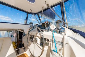 helm, Leopard 46, catamaran for sale