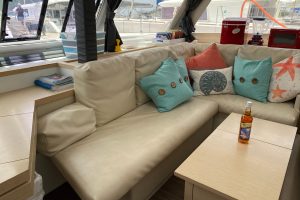 salon, FP 40 Lucia, catamaran for sale