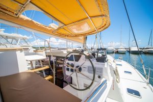 helm, FP 44 Helia, catamaran for sale