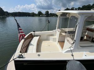 cockpit, MJM, trawler for sale