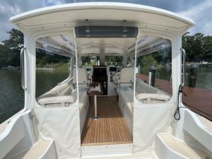 cockpit, MJM, trawler for sale