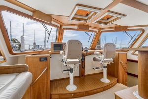 navigation station, Maine Cat P-47, trawler for sale