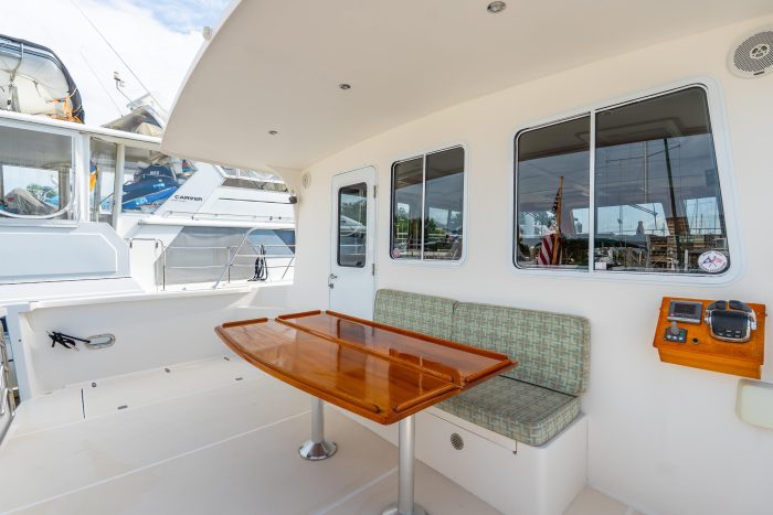 cockpit, Maine Cat P-47, power catamaran for sale