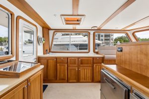 interior, Maine Cat P-47, trawler for sale