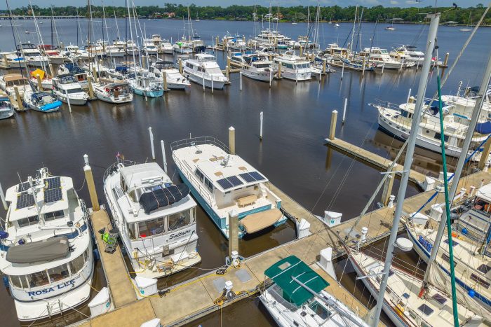exterior, Maine Cat P-47, power catamaran for sale