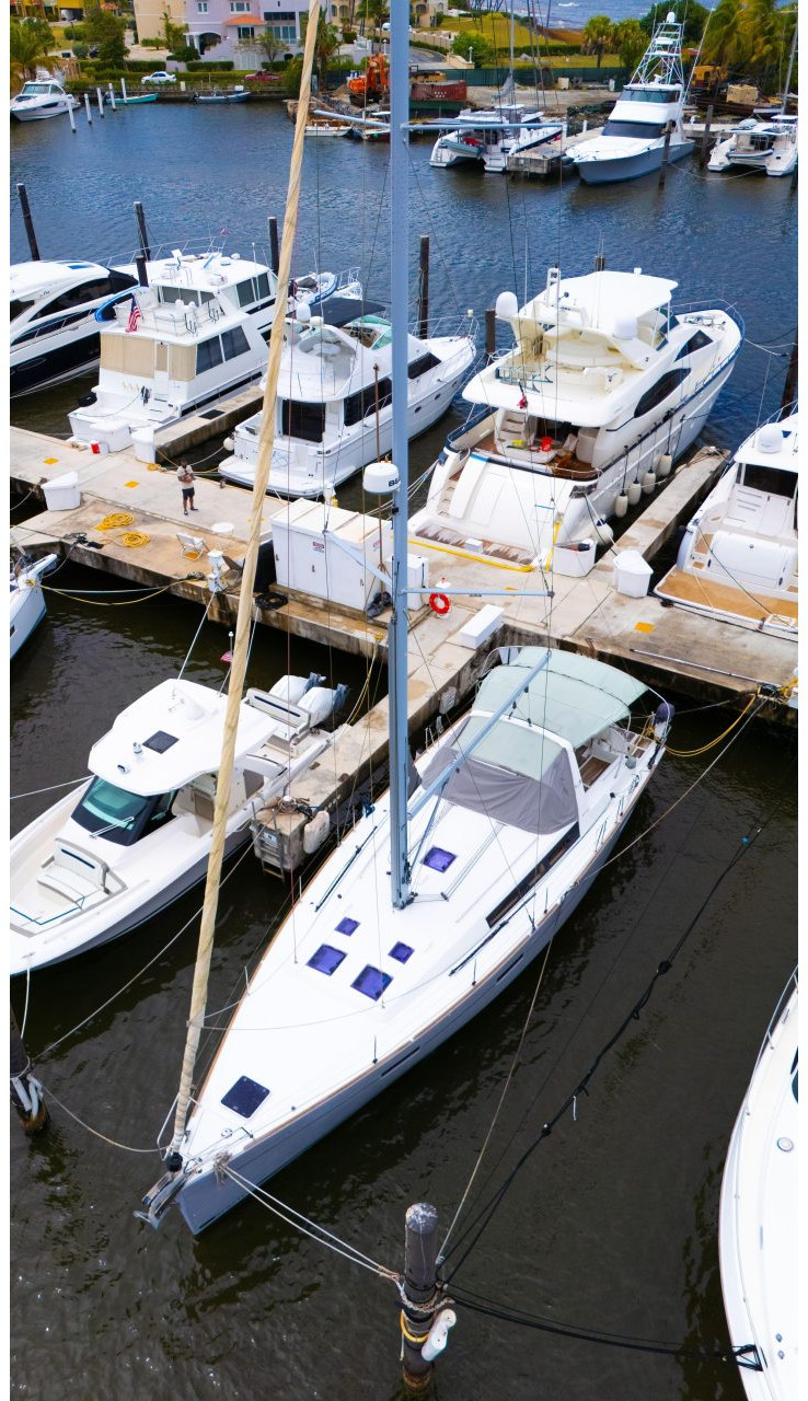 exterior, Beneteau 45 Oceanis, sailboat for sale
