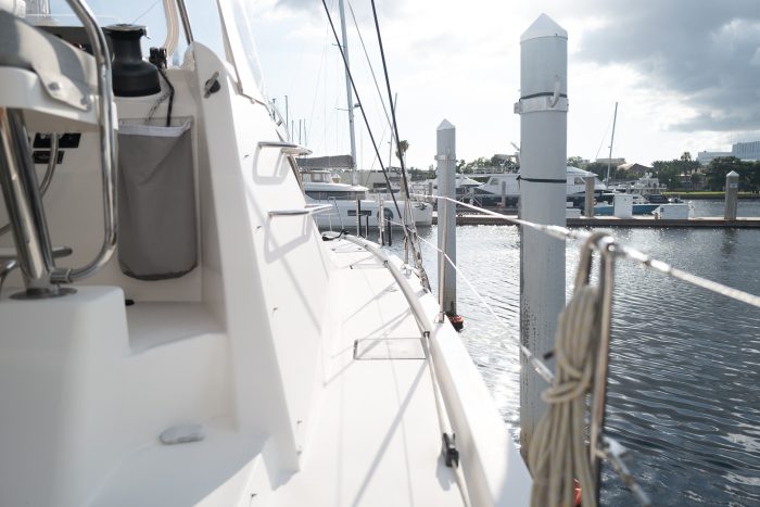 deck, Leopard 48, catamaran for sale
