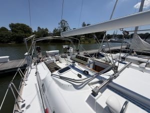 deck, Beneteau 473 Oceanis, sailboat for sale