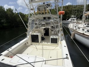 cockpit, Carolina Classic 28, trawler for sale