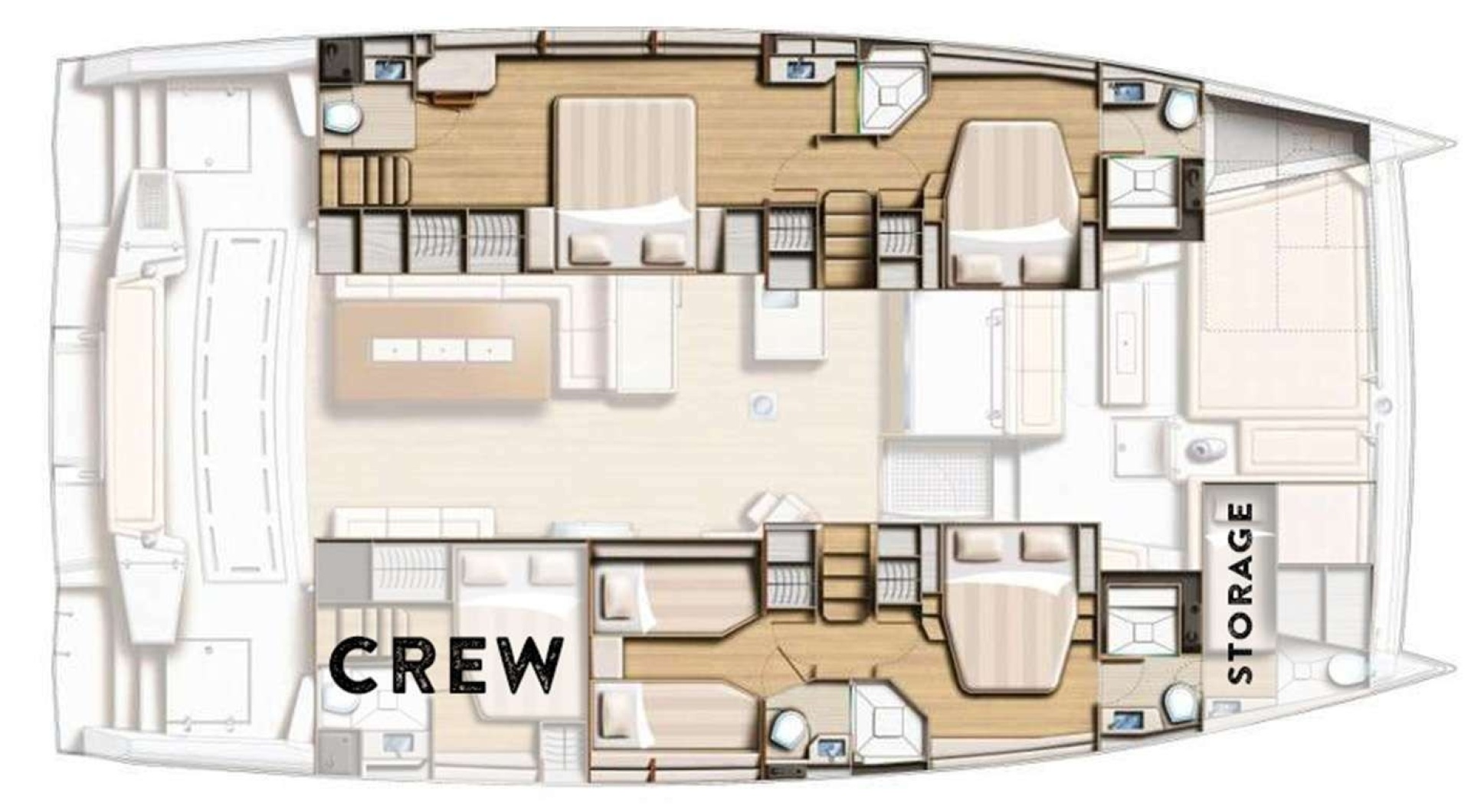 diagram, Bali 5.4, catamaran for sale
