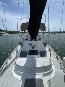 cockpit, Challenger 42, sailboat for sale