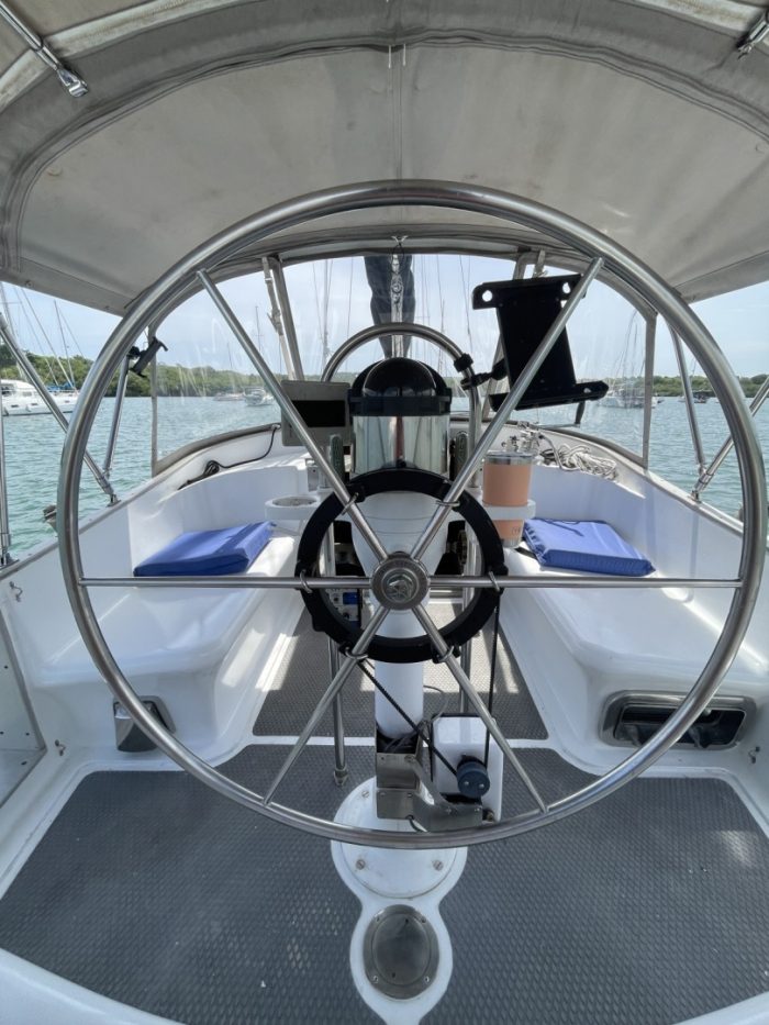 helm, Challenger 42, sailboat for sale