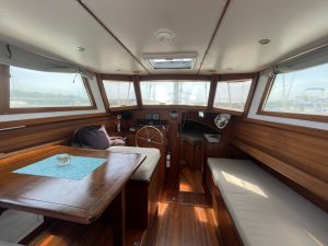 navigation station, Challenger 42, sailboat for sale