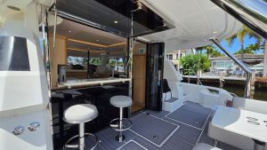cockpit, Aquila 44, trawler for sale
