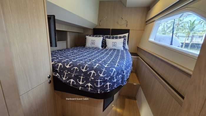 bed, Aquila 44, power catamaran for sale