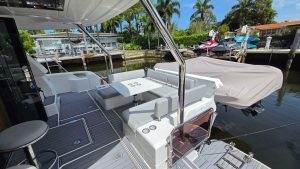 cockpit, Aquila 44, trawler for sale