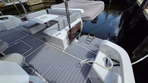 cockpit, Aquila 44, trawler for sale