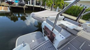 cockpit, Aquila 44, trawler for sale