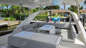 cockpit, Aquila 44, trawler for sale