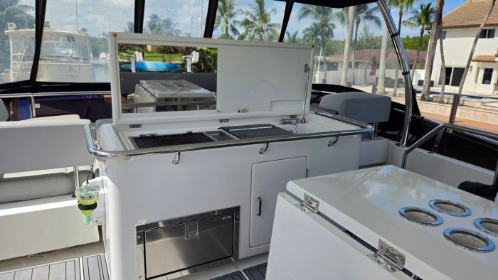 cockpit, Aquila 44, power catamaran for sale