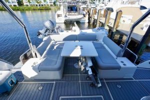 cockpit, Aquila 44, trawler for sale