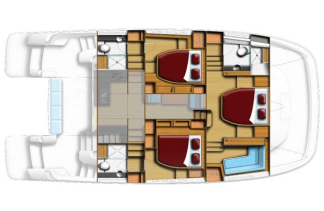 diagram, Aquila 44, trawler for sale
