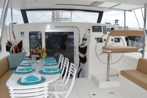 cockpit, Voyage 520, catamaran for sale