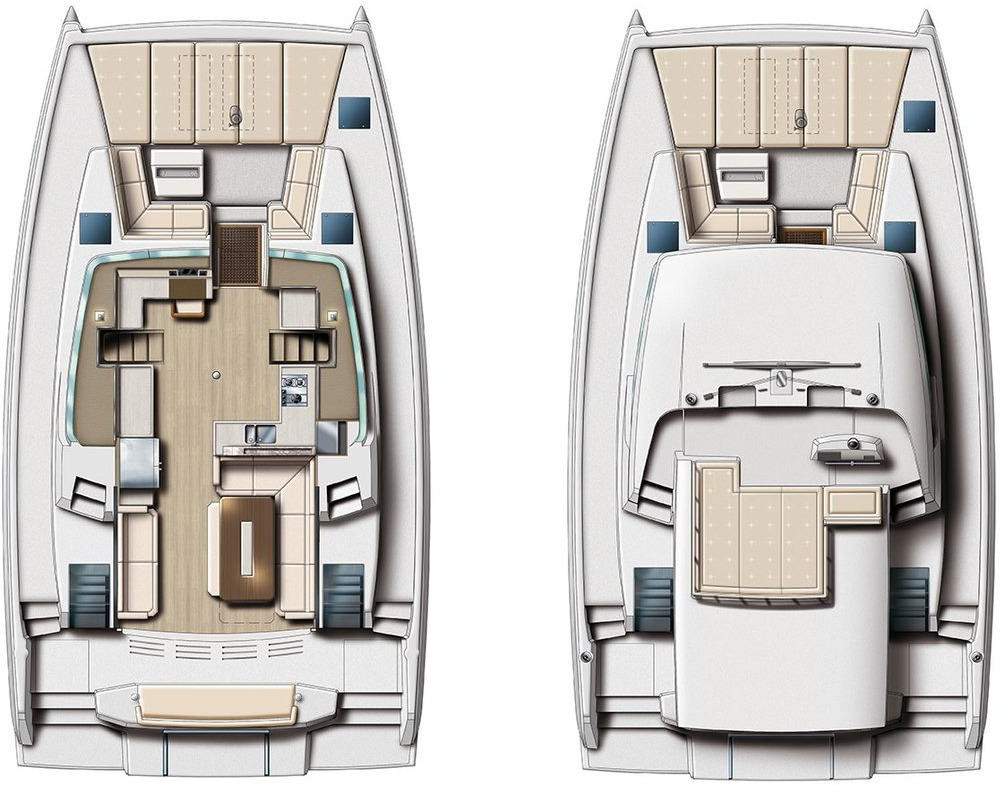 diagram, Bali 4.8, catamaran for sale