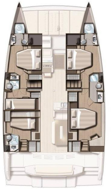 diagram, Bali 4.8, catamaran for sale