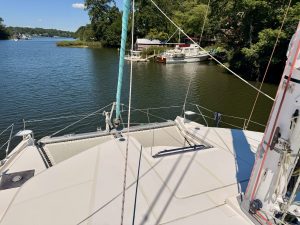 deck, Leopard 48, catamaran for sale