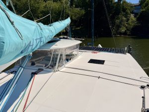 deck, Leopard 48, catamaran for sale
