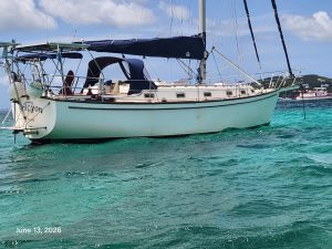 underway, Island Packet 38, sailboat for sale
