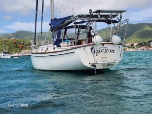 underway, Island Packet 38, sailboat for sale