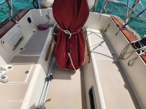 deck, Island Packet 38, sailboat for sale
