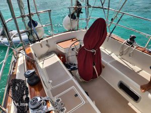cockpit, Island Packet 38, sailboat for sale