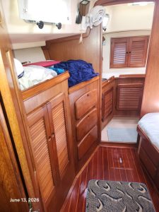 bed, Island Packet 38, sailboat for sale