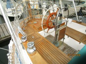 helm, Tayana 37, sailboat for sale