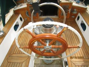helm, Tayana 37, sailboat for sale