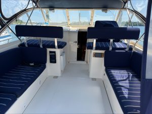 cockpit, Mainship 34, trawler for sale