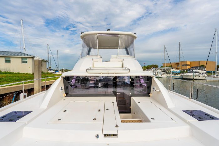 deck, Leopard 43 PowerCat, power catamaran for sale