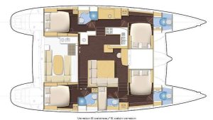 diagram, Lagoon 500, catamaran for sale