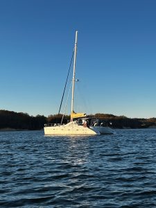 underway, Privilege 495, catamaran for sale