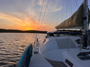 deck, Privilege 495, catamaran for sale