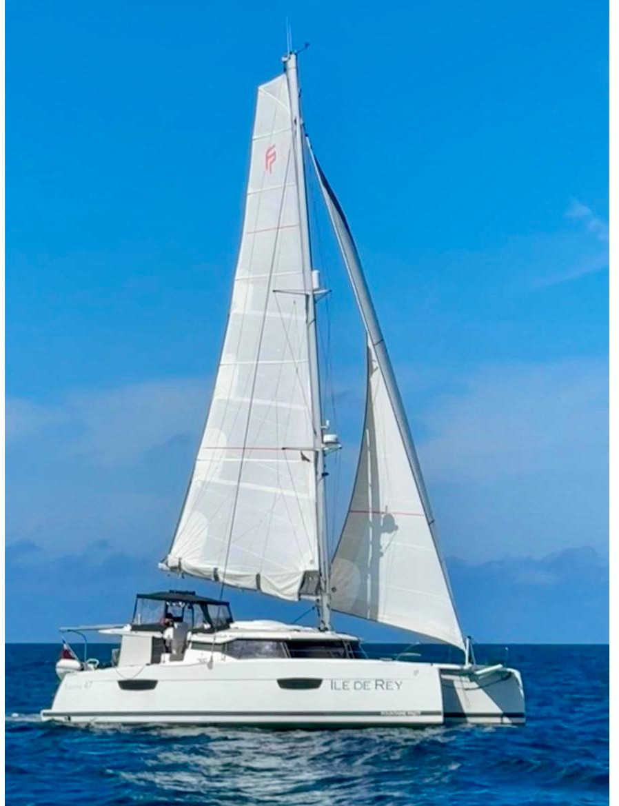 exterior, FP 47 Saona, catamaran for sale