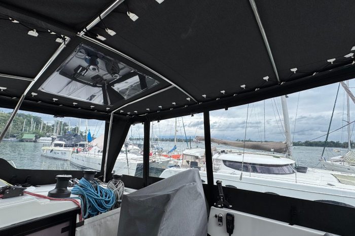 cockpit, FP 47 Saona, catamaran for sale